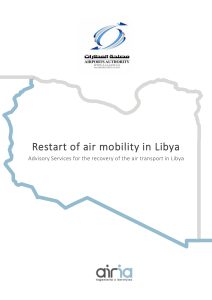 Restart of air mobility in Libya